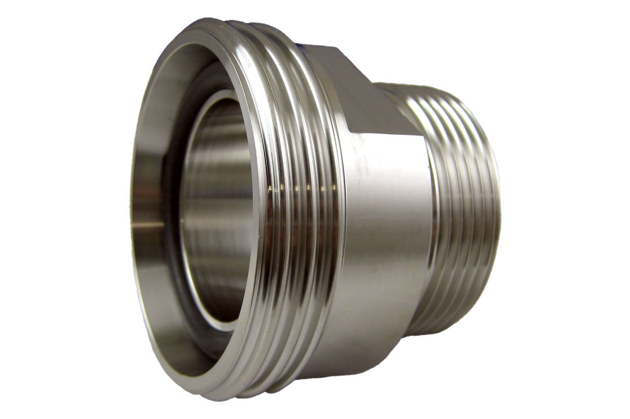 Übergangsstück Gewindestutzen auf Außengewinde, Edelstahl, DIN 11851