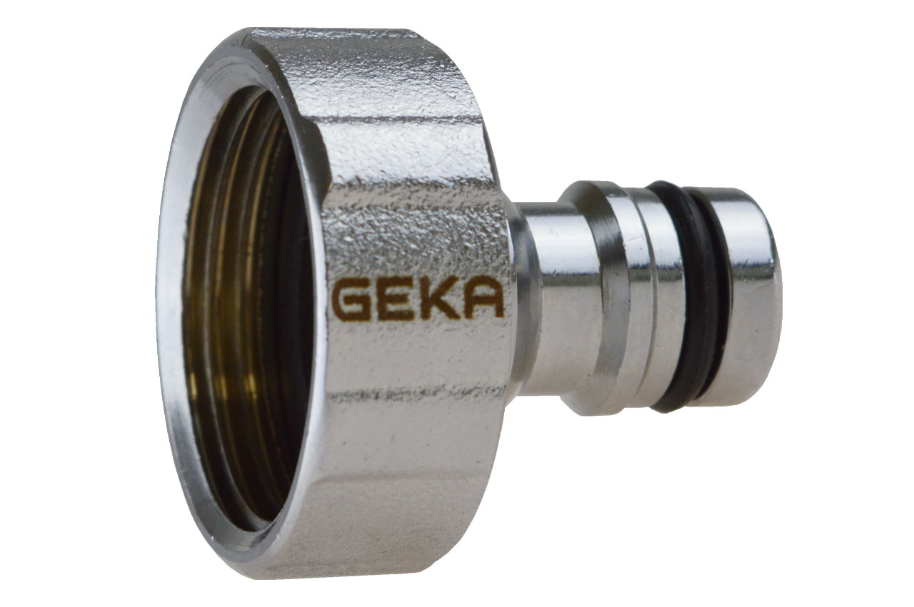 GEKA® plus Hahnstück mit Innengewinde, Messing verchromt
