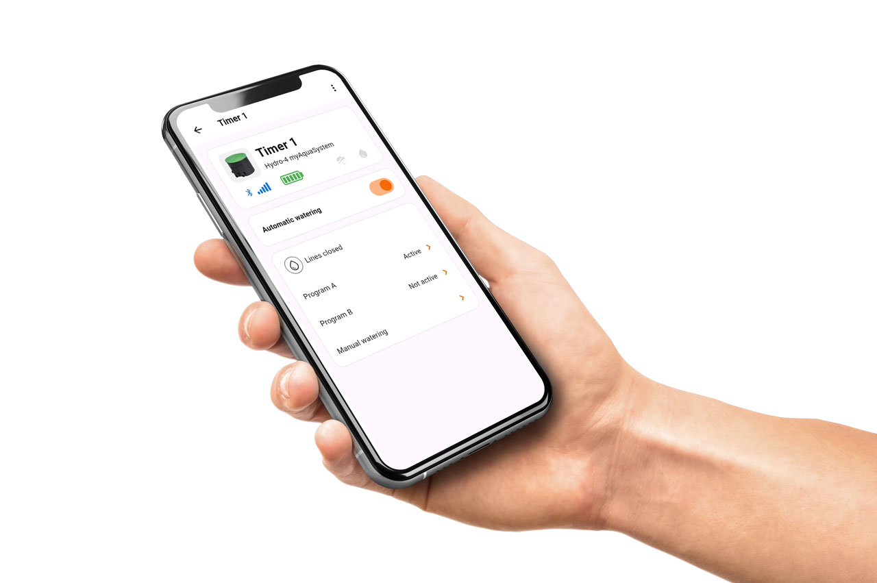 Claber Hydro-4 BT Ventilkasten mit Batteriesteuerung und Bluetooth®-Technologie