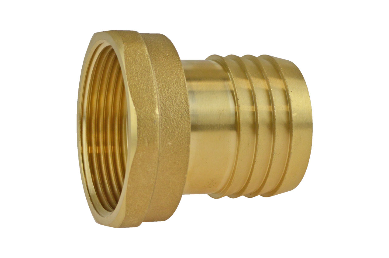 Schlauchtülle mit Innengewinde einteilig, Messing