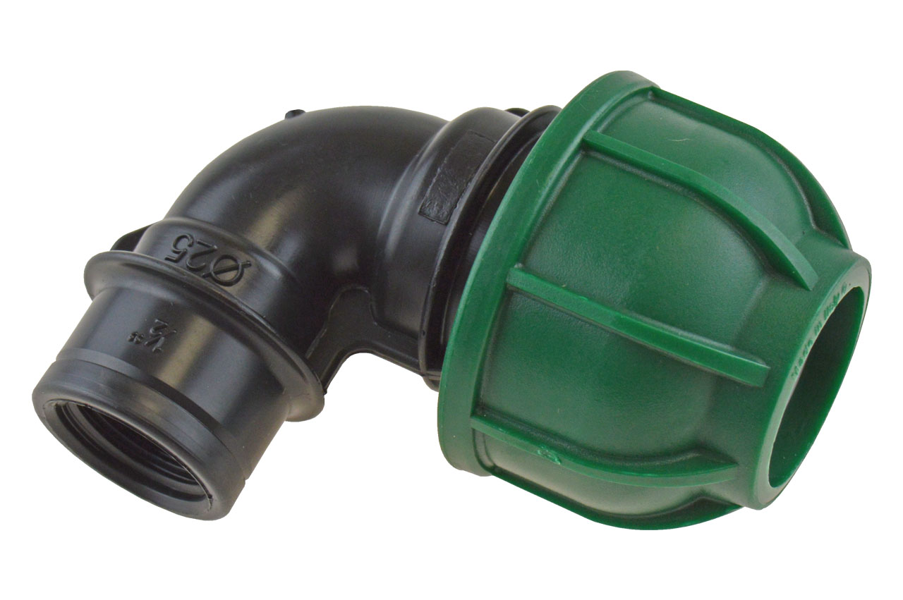 PE Winkel 90° mit Innengewinde, Brauchwasser - Connecto™
