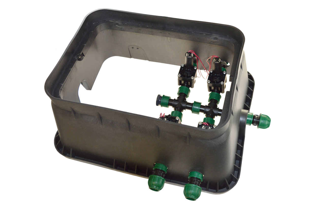 Ventilbox mit vormontierten Ventilen Ventilbox mit vormontierten Ventilen
