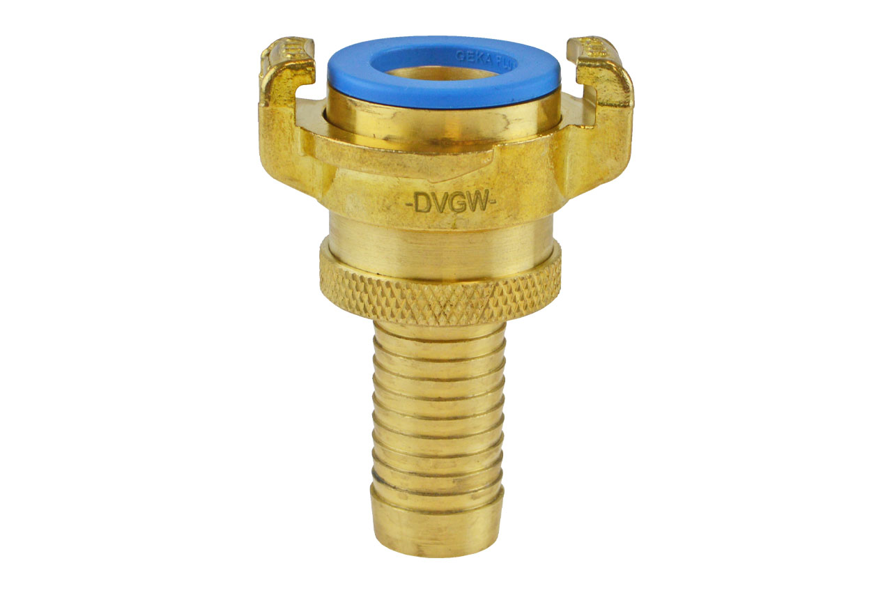 GEKA® plus Saug- und Hochdruckkupplung SHK mit Schlauchtülle, KTW BWGL, Messing