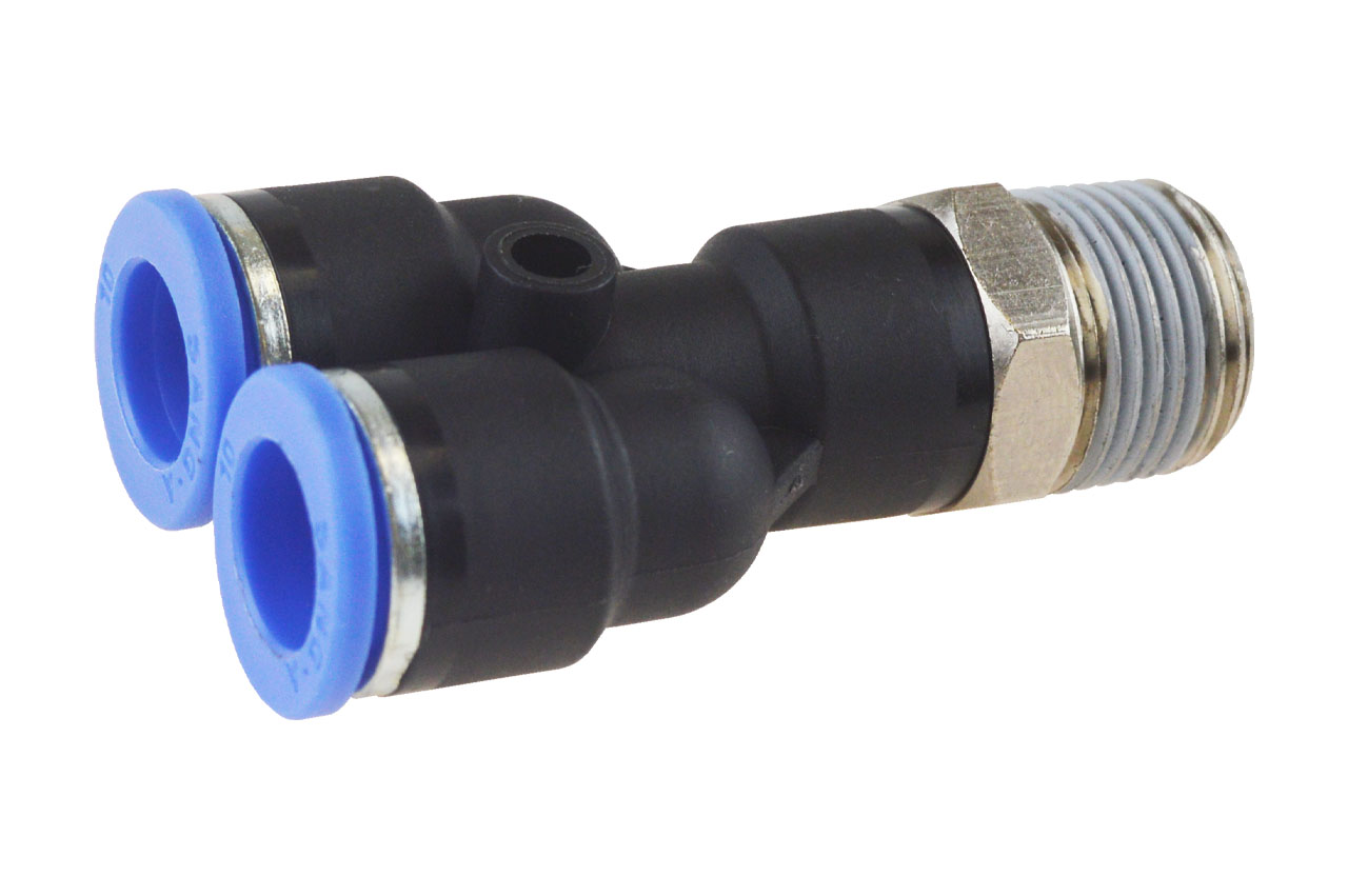 Y-Steckverschraubung mit Außengewinde, Standard