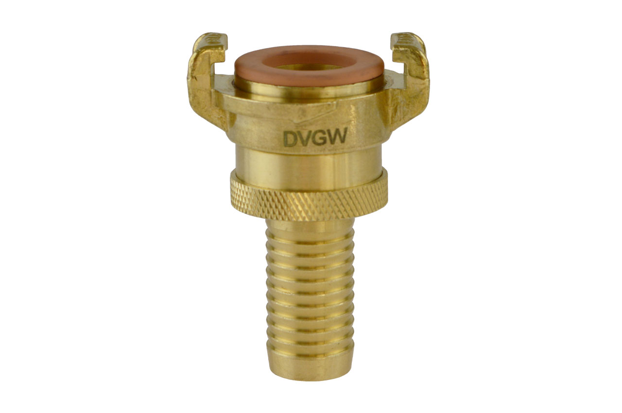 GEKA® plus Saug- und Hochdruckkupplung SHK mit Schlauchtülle, KTW, Messing