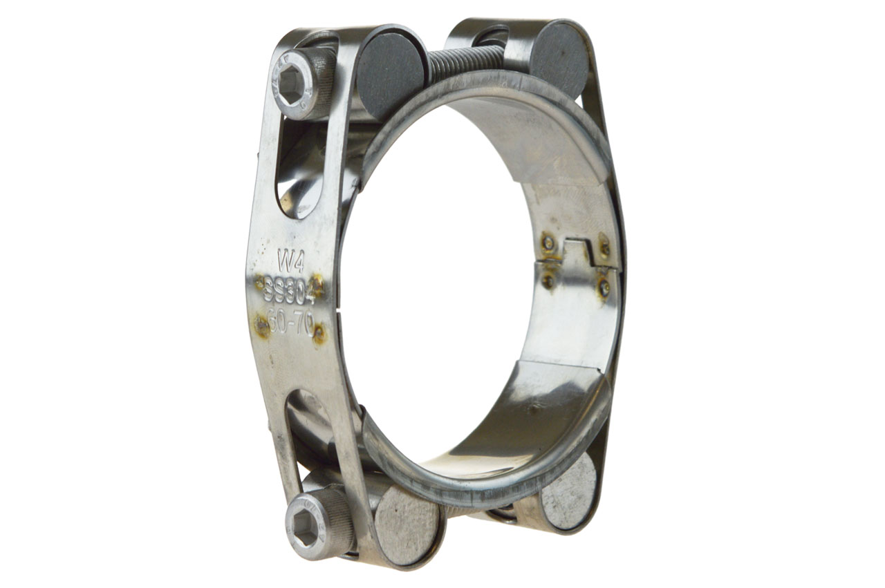 Gelenkbolzenschelle 2-teilig W4 - Edelstahl (Spannbackenschelle)
