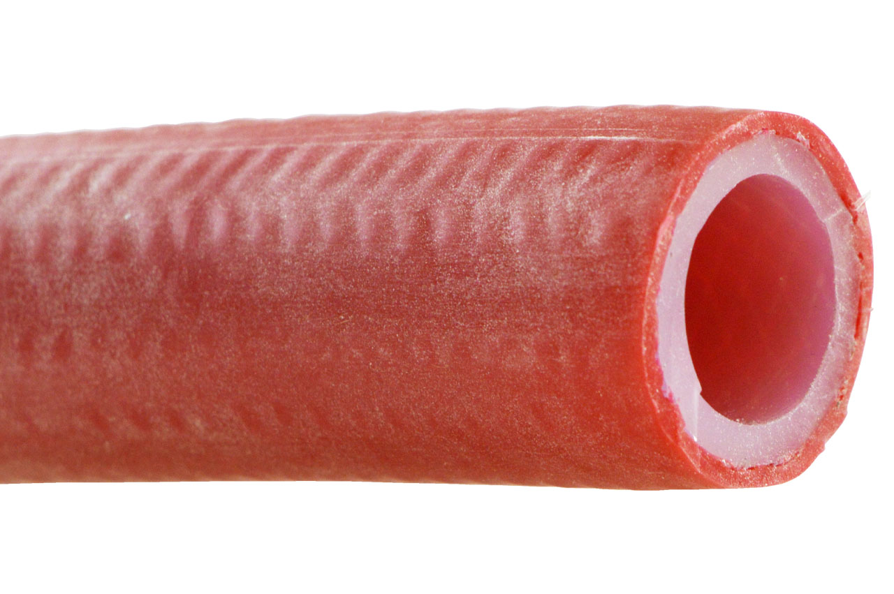 Silikon Gewebeschlauch, rot