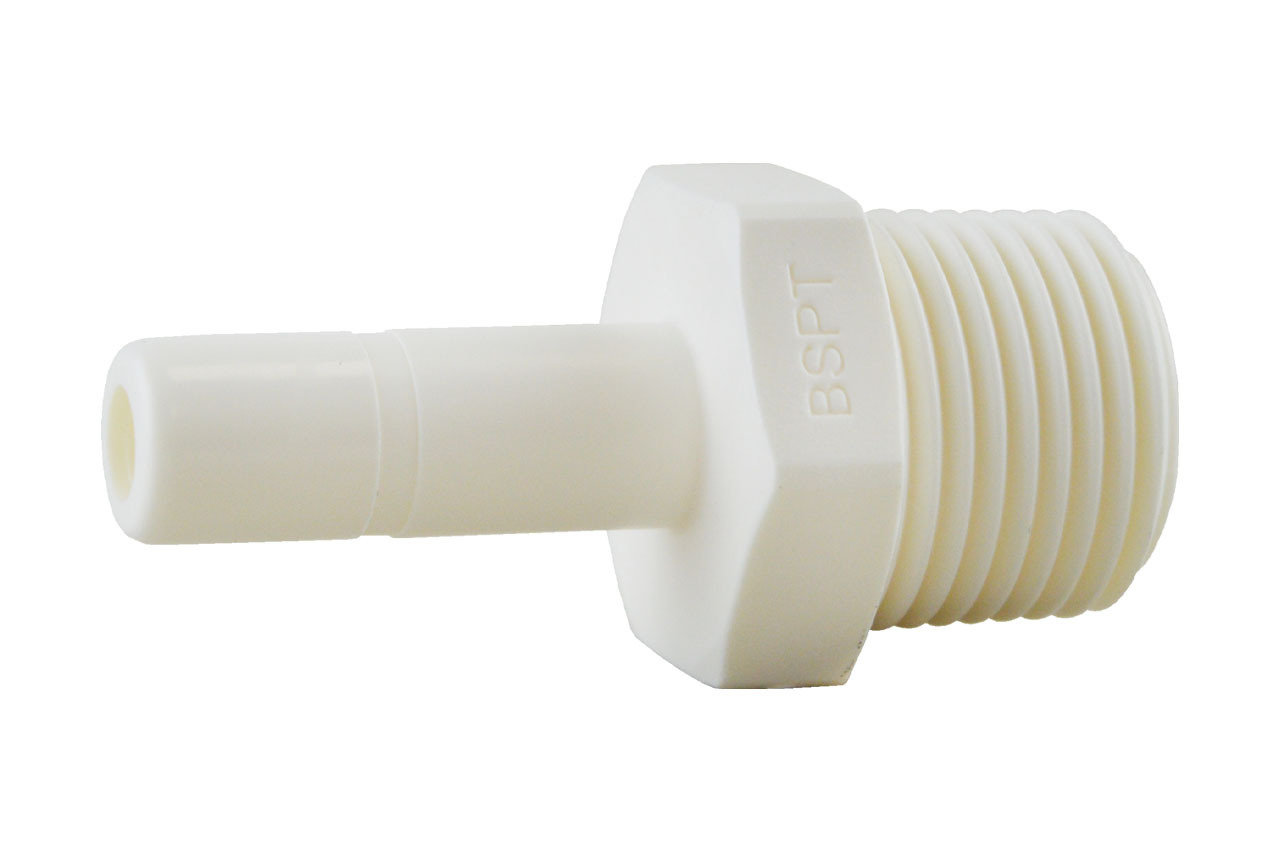 Einschraubtülle mit R-Außengewinde und Stecknippel, LE