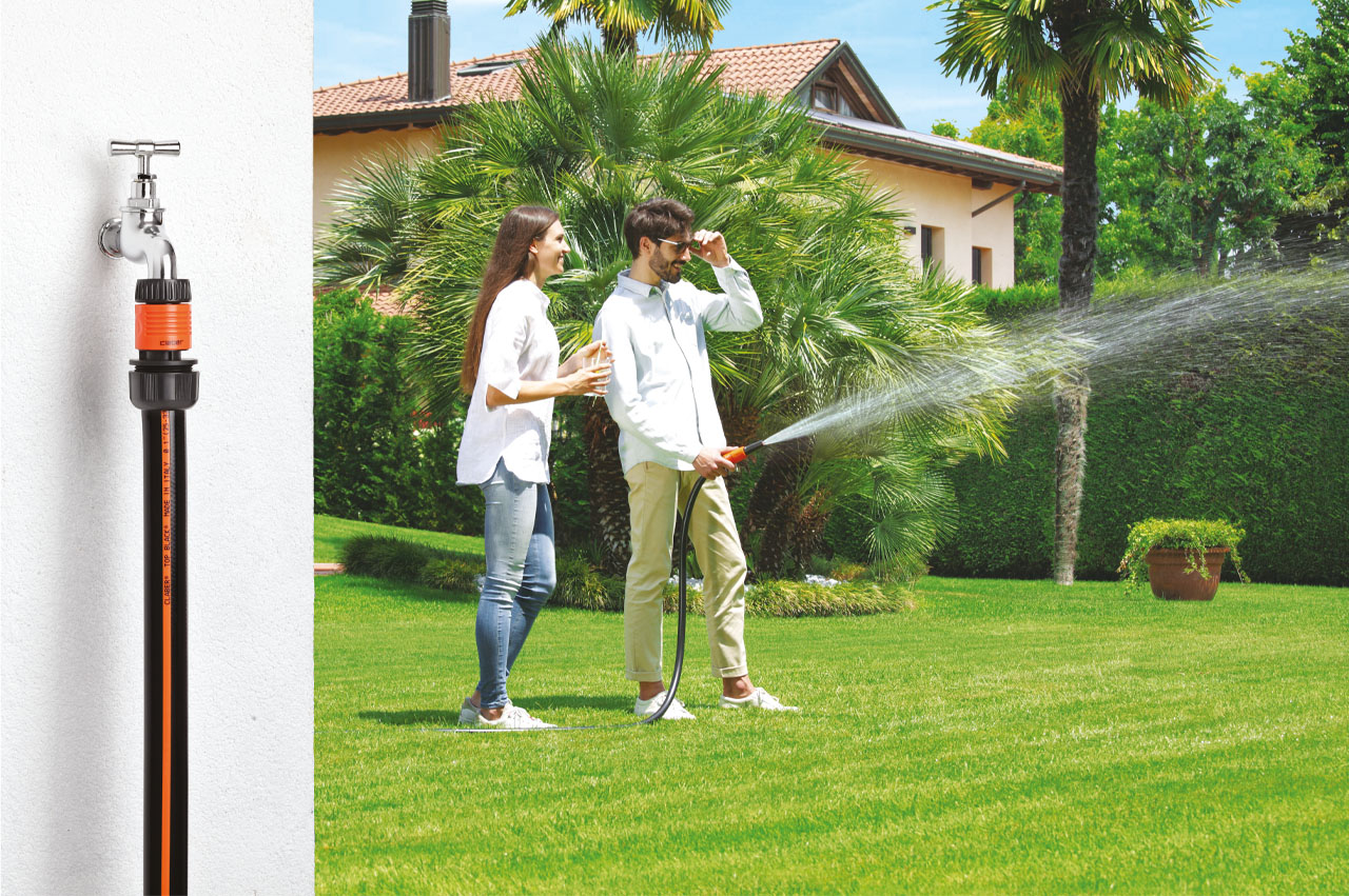 Claber Max-Flow Hahnstück mit Innengewinde und Adapter - Aquamaster