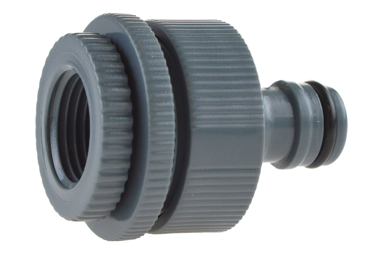 REHAU Hahnstück mit Innengewinde und Adapter, Kunststoff