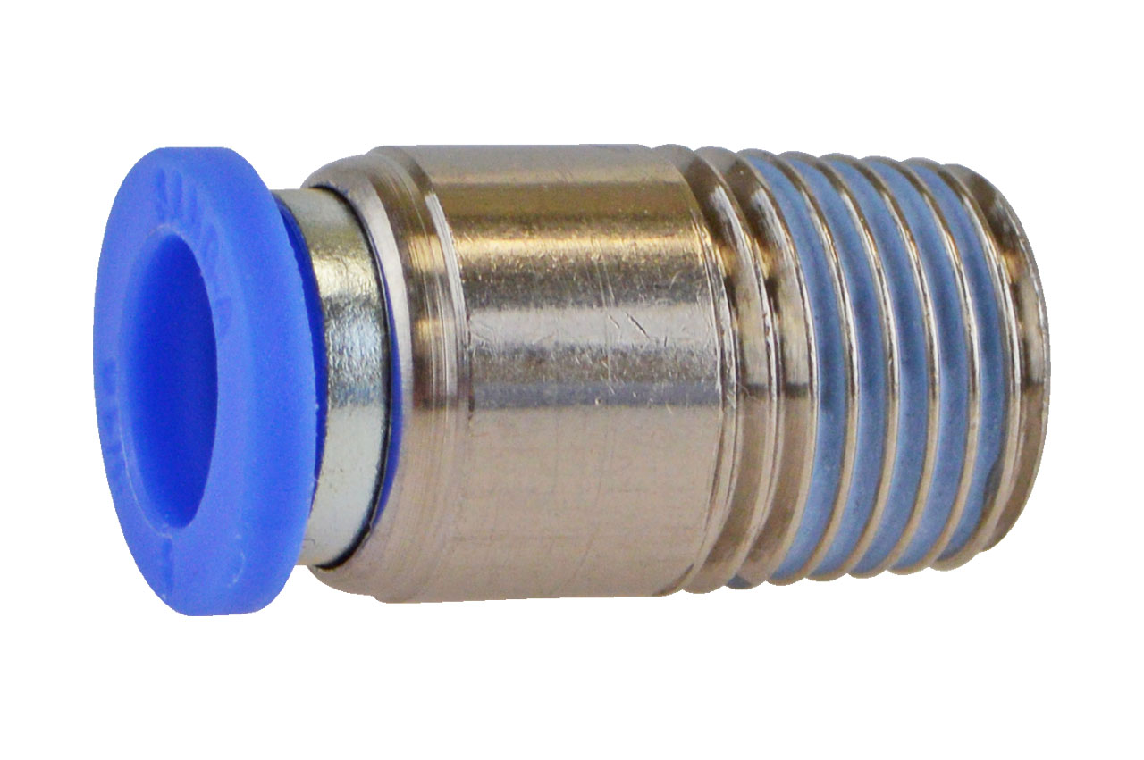 Steckverschraubung rund mit Außengewinde und Innensechskant, Standard