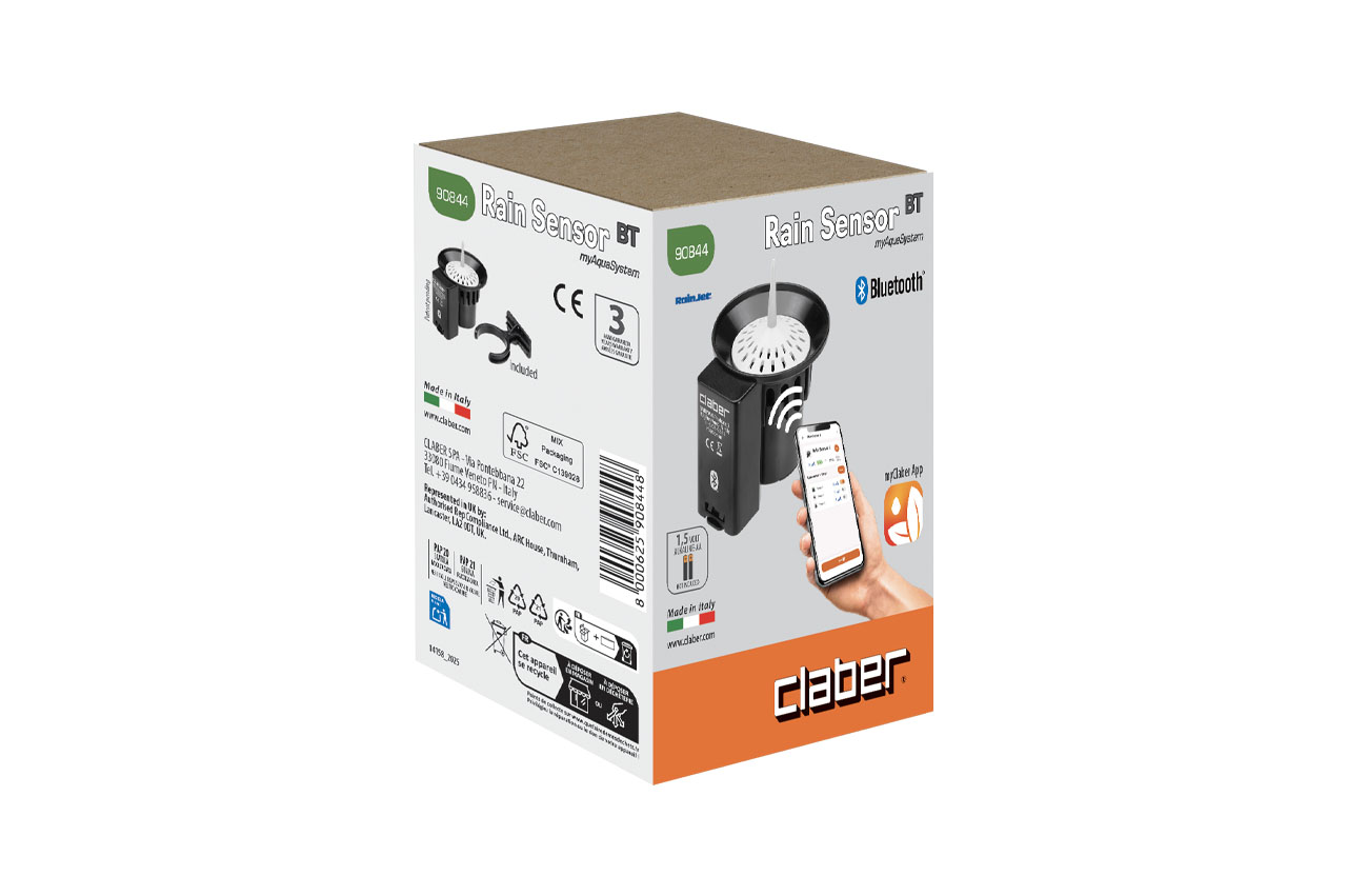 Claber Regensensor RAIN SENSOR BT mit Bluetooth®-Technologie