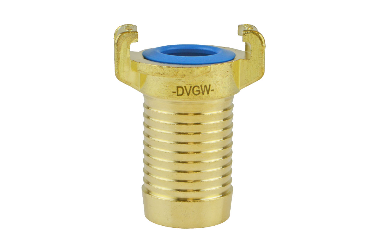 GEKA® plus Schnellkupplung K mit Schlauchtülle, KTW BWGL, Messing