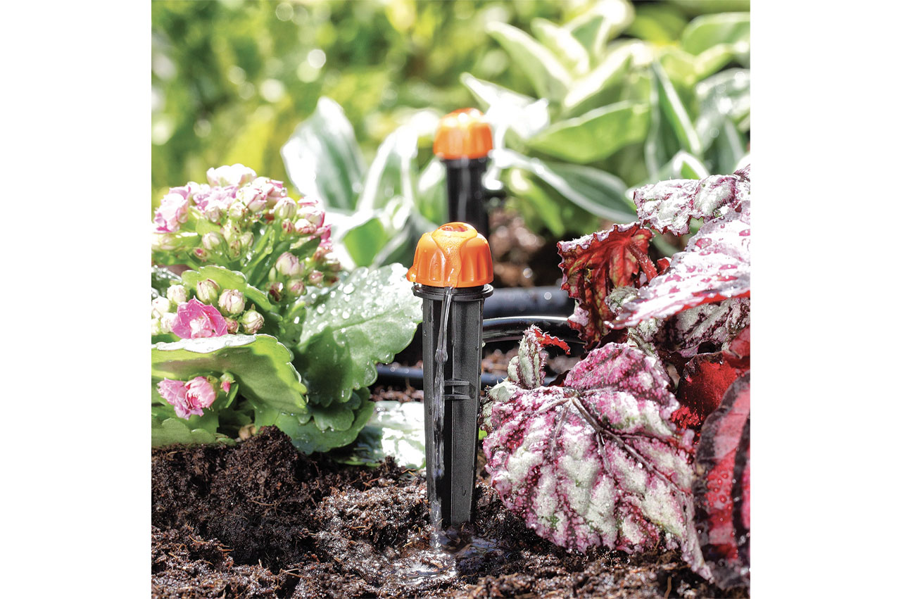 Claber einstellbarer Tropfer mit Erdspieß 0 bis 40 l/h (10 Stück)