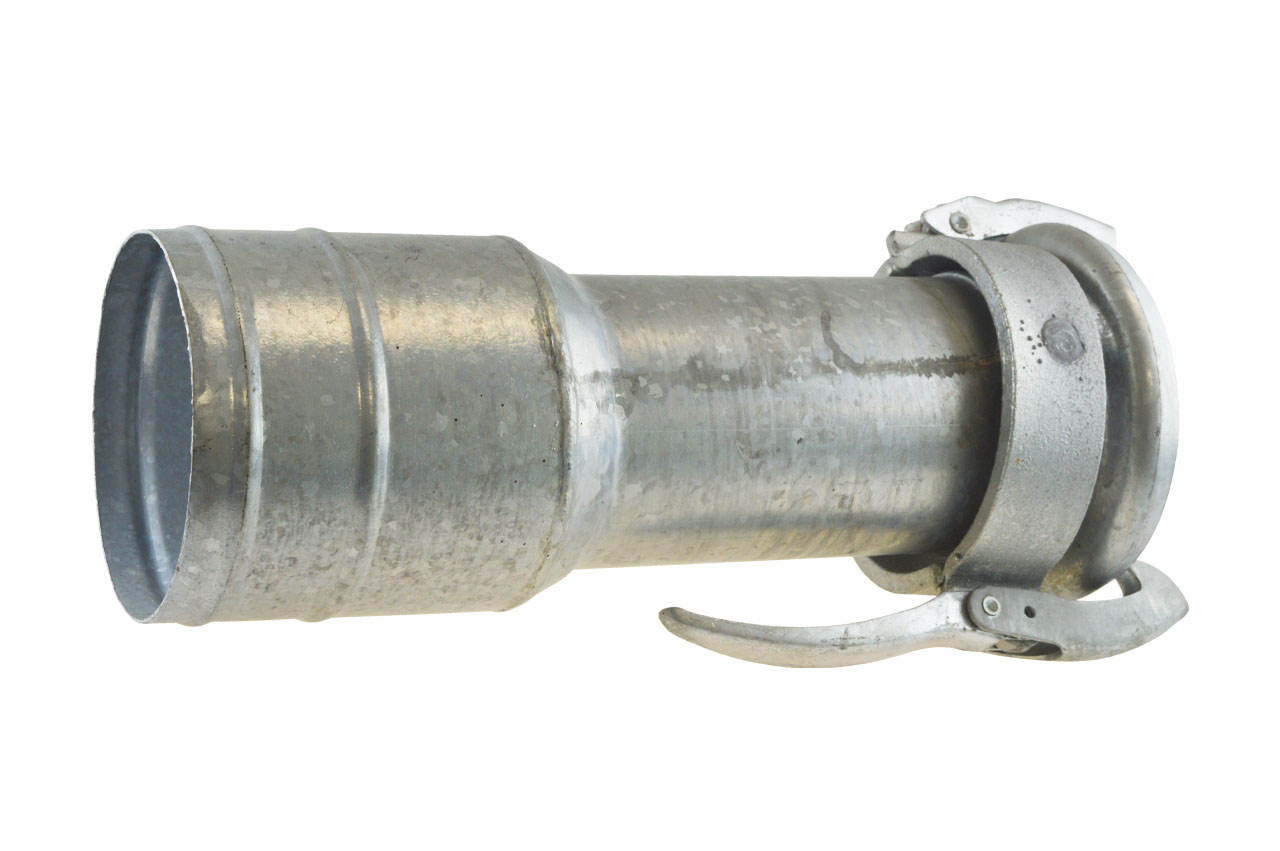 M-Teil mit gesickter Schlauchtülle, System Perrot (KMS-Si), Stahl verzinkt