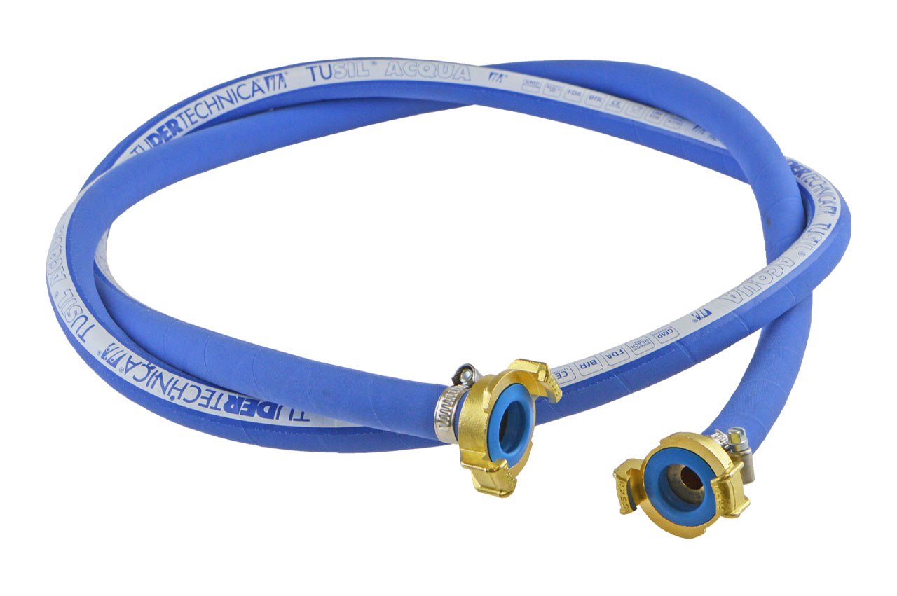 Vormontierter Trinkwasserschlauch TUSIL® ACQUA mit GEKA® plus Kupplungen