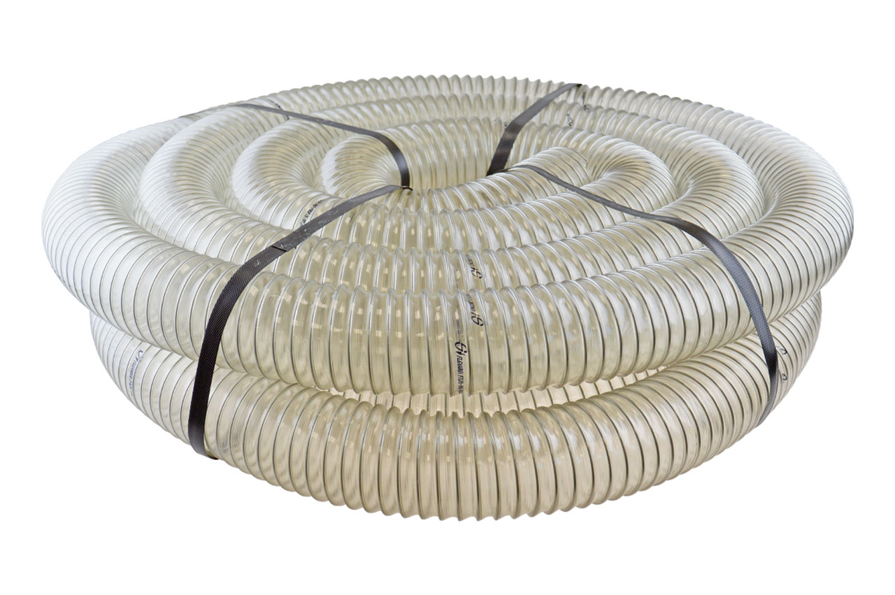 PU Saug-Förderschlauch FLEXADUX® P 7 L PU PAS Food, lebensmittelecht, mittelschwer, 10 Meter