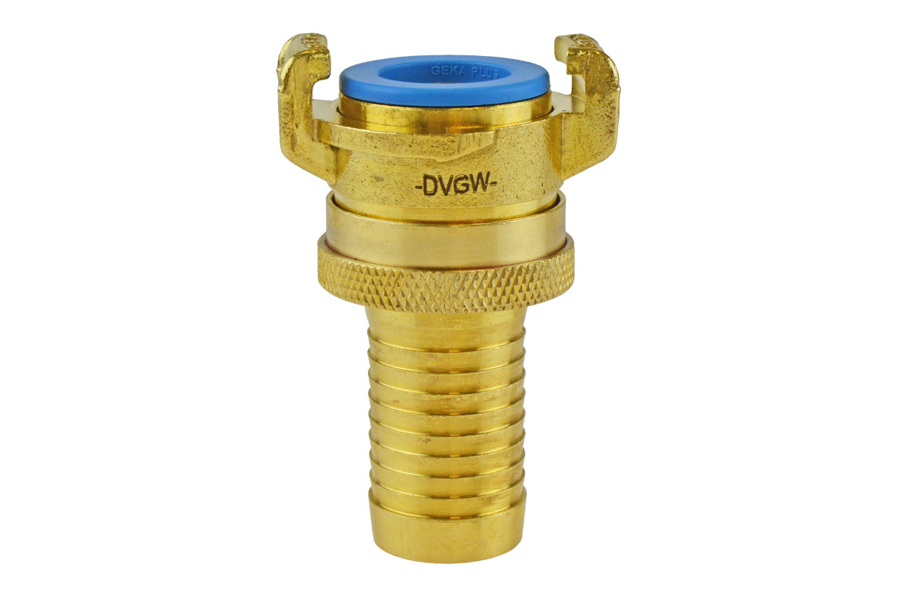 GEKA® plus Saug- und Hochdruckkupplung SHK mit Schlauchtülle, KTW BWGL, Messing