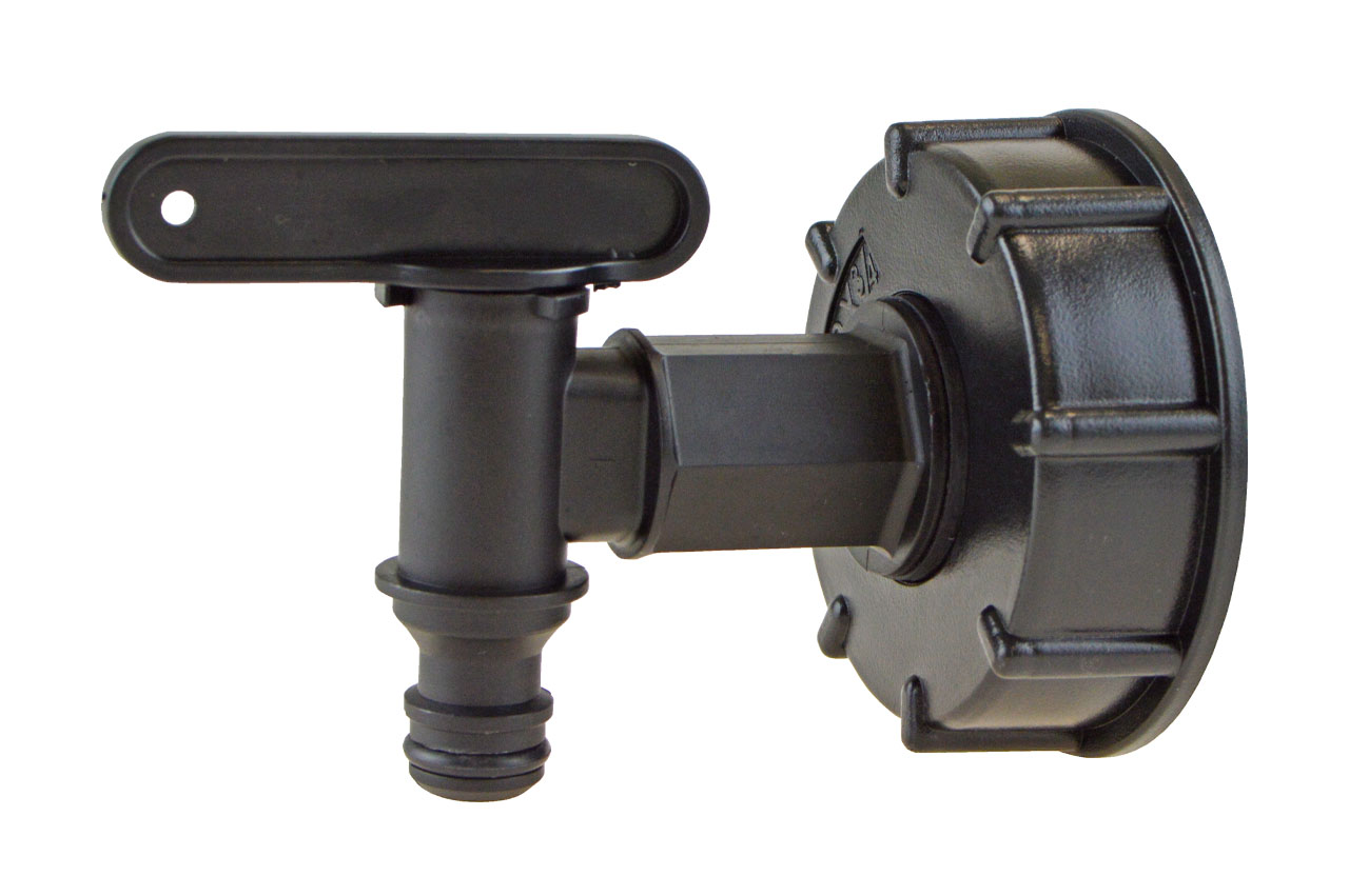 IBC Auslaufventil mit Anschlussstecker, PP IBC Auslaufventil mit Anschlussstecker, PP