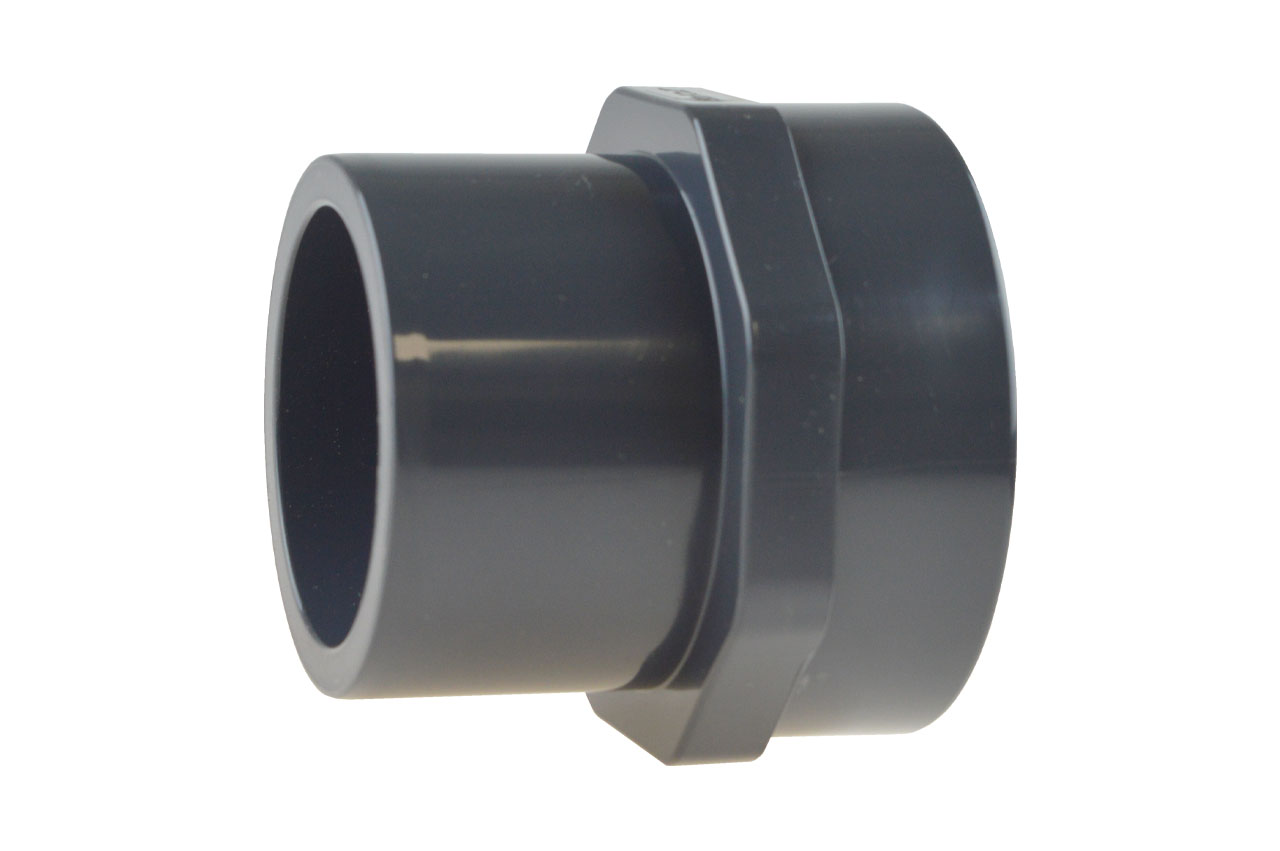 Übergangsnippel mit Klebemuffe / Stutzen und Innengewinde, PVC-U