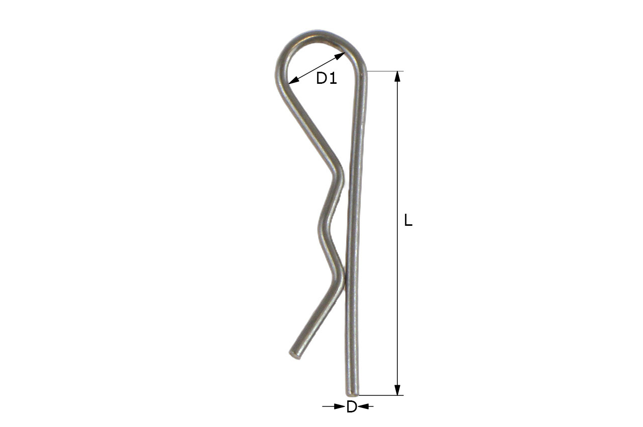 Ersatzsplint / Federstecker für M-Teil, System Kamlock, VA