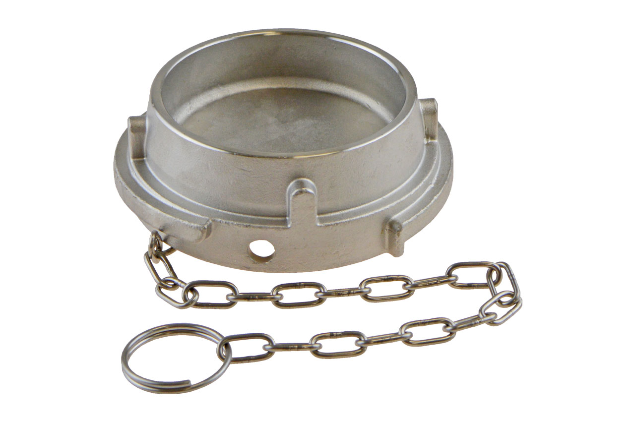 Tankwagen Blindstopfen Typ VB, Edelstahl, EN 14420-6