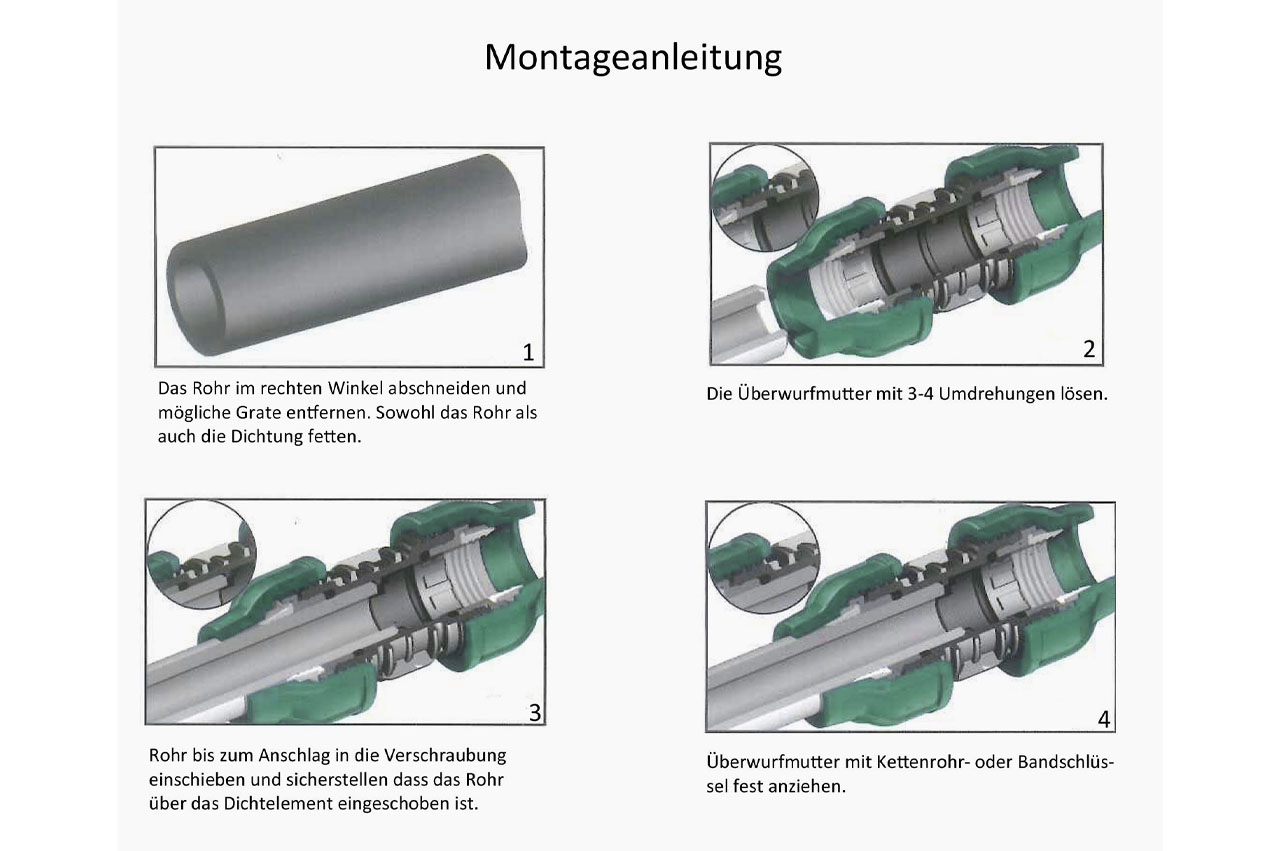 Montageanleitung für PE Kupplungen von Irritec