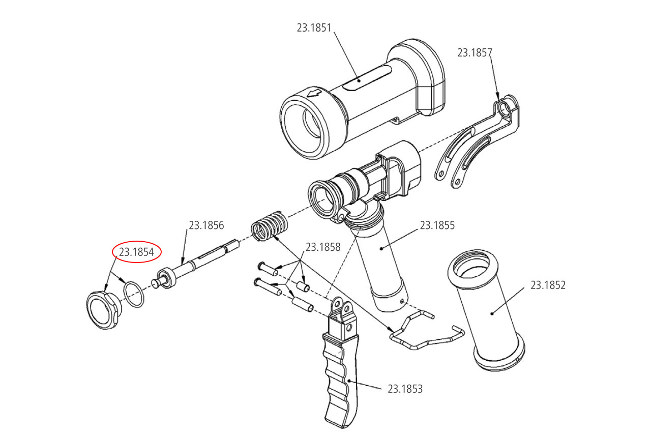 Düseneinsatz für GEKA® Profi Reinigungspistole für Trinkwasser, max. +50°C