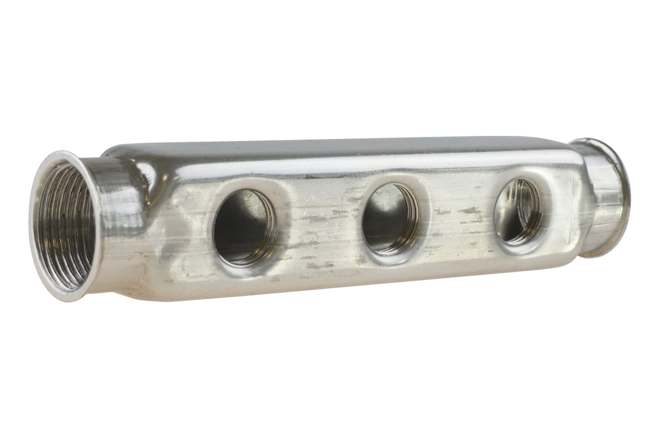 Verteilerleiste mit 3 Abgängen G 1/2" (18,7 mm) Innengewinde