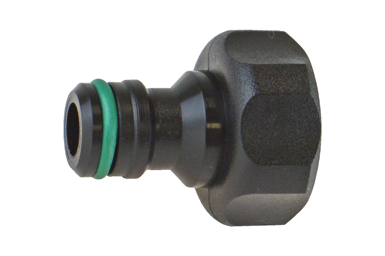 Hahnverbinder 3/4" einteilig mit Dichtung
