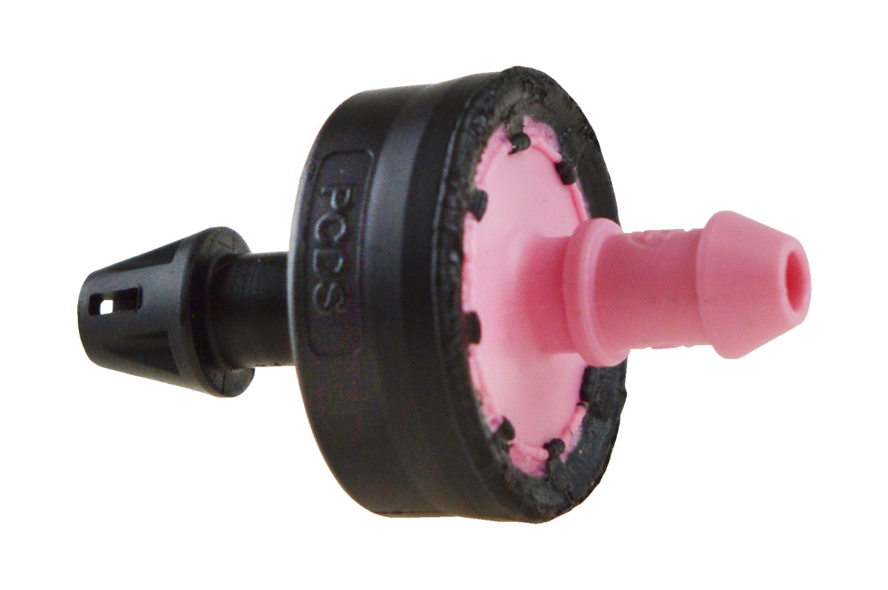 iDrop® CCS druckkompensierter Light PC Einzeltropfer, 1,1 l/h, rosa