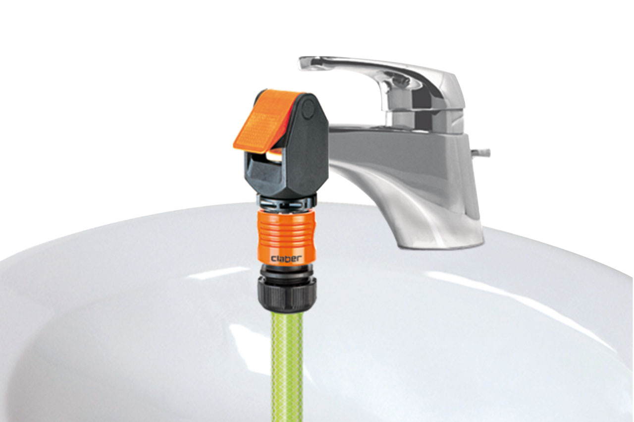 Claber Koala Hahnverbinder für viereckige Wasserhähne