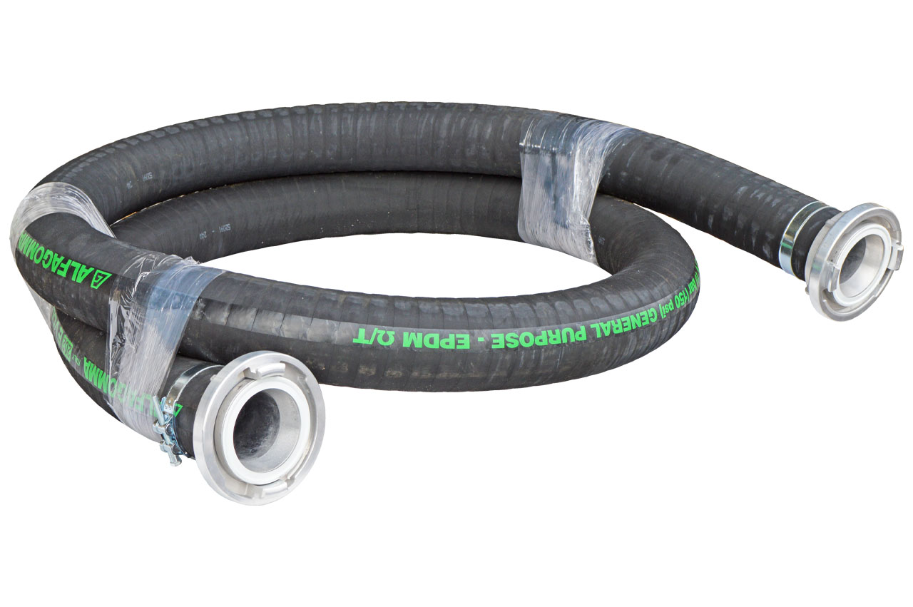 Vormontierter EPDM Saug- und Druckschlauch für Abwässer 202AA mit Kupplungen