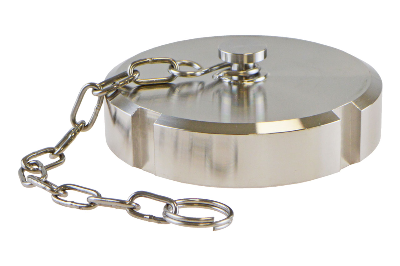 Blindkappe für Gewindestutzen, Edelstahl, DIN 11851