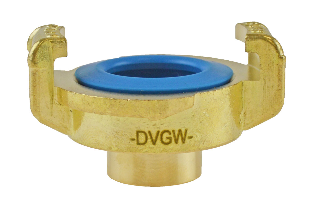 GEKA® plus Schnellkupplung K mit Innengewinde, KTW BWGL, Messing