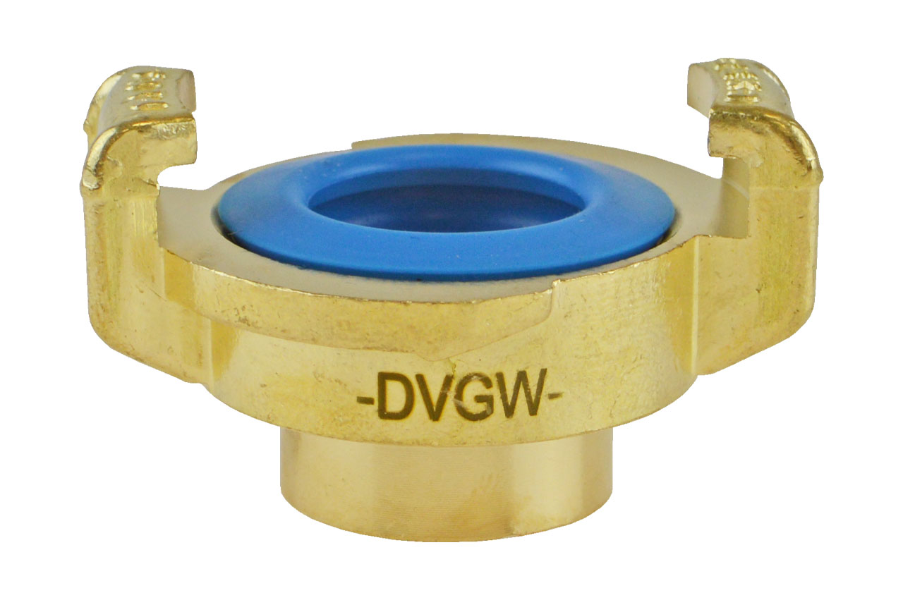 GEKA® plus Schnellkupplung K mit Innengewinde, KTW BWGL, Messing