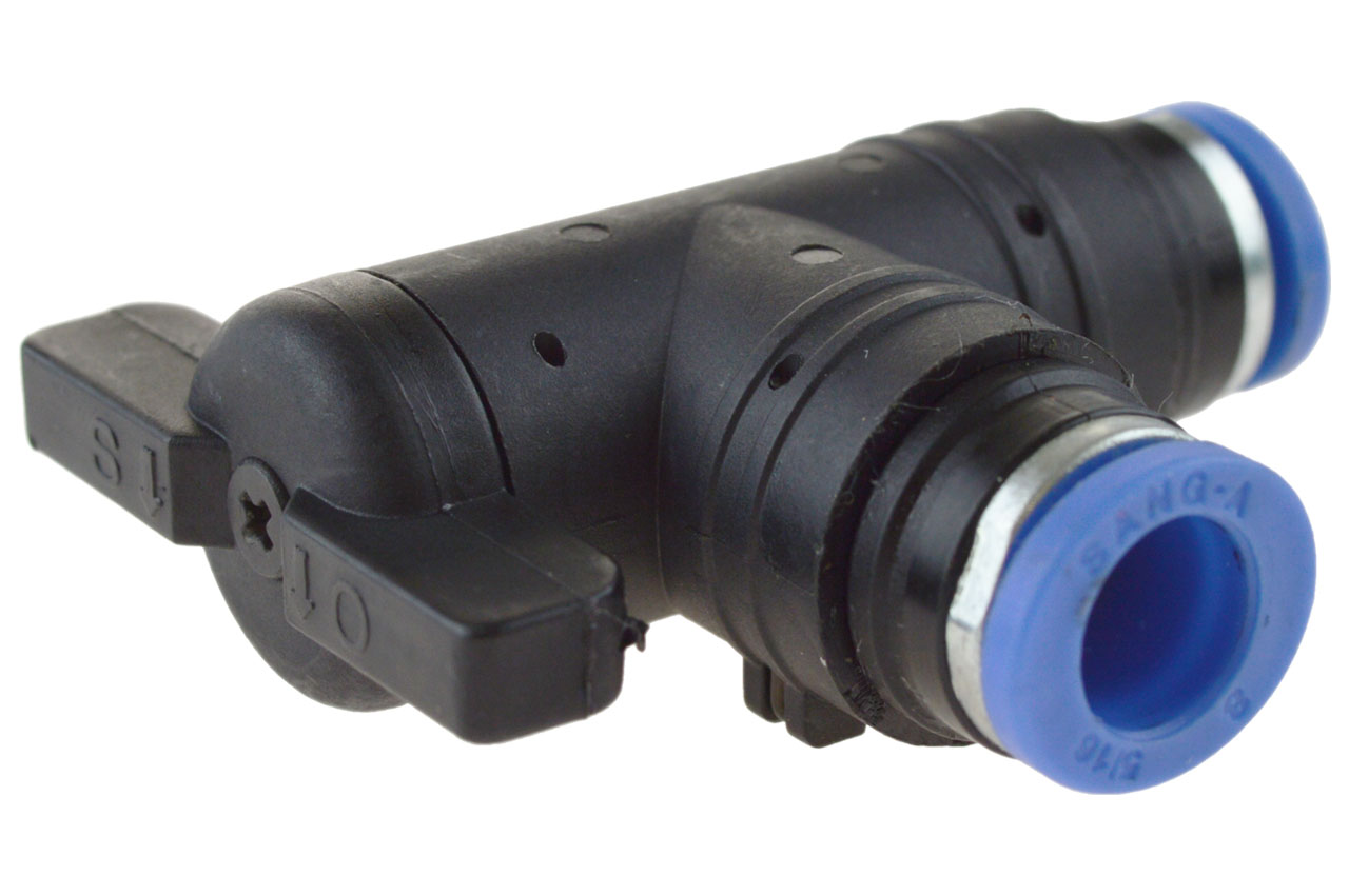 Winkel-Absperrhahn mit Steckanschluss, Standard