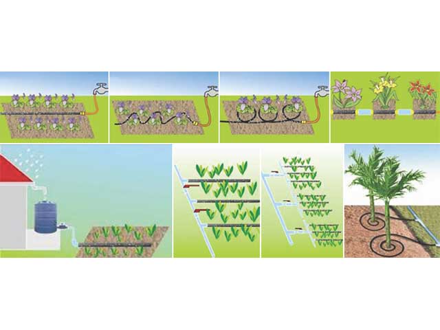 Perlschlauch, Tropfschlauch, 13 mm