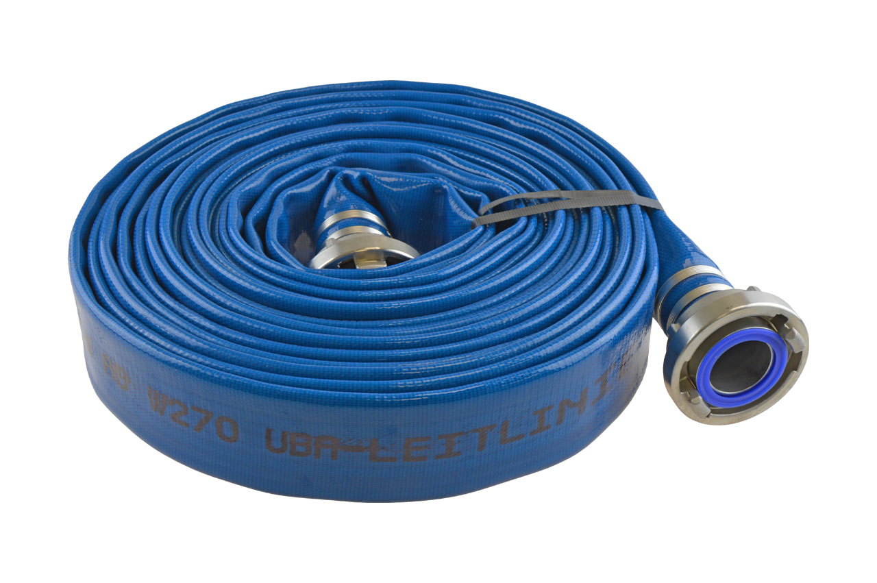 Trinkwasserflachschlauch Aqua PU mit Storz Armaturen aus Edelstahl