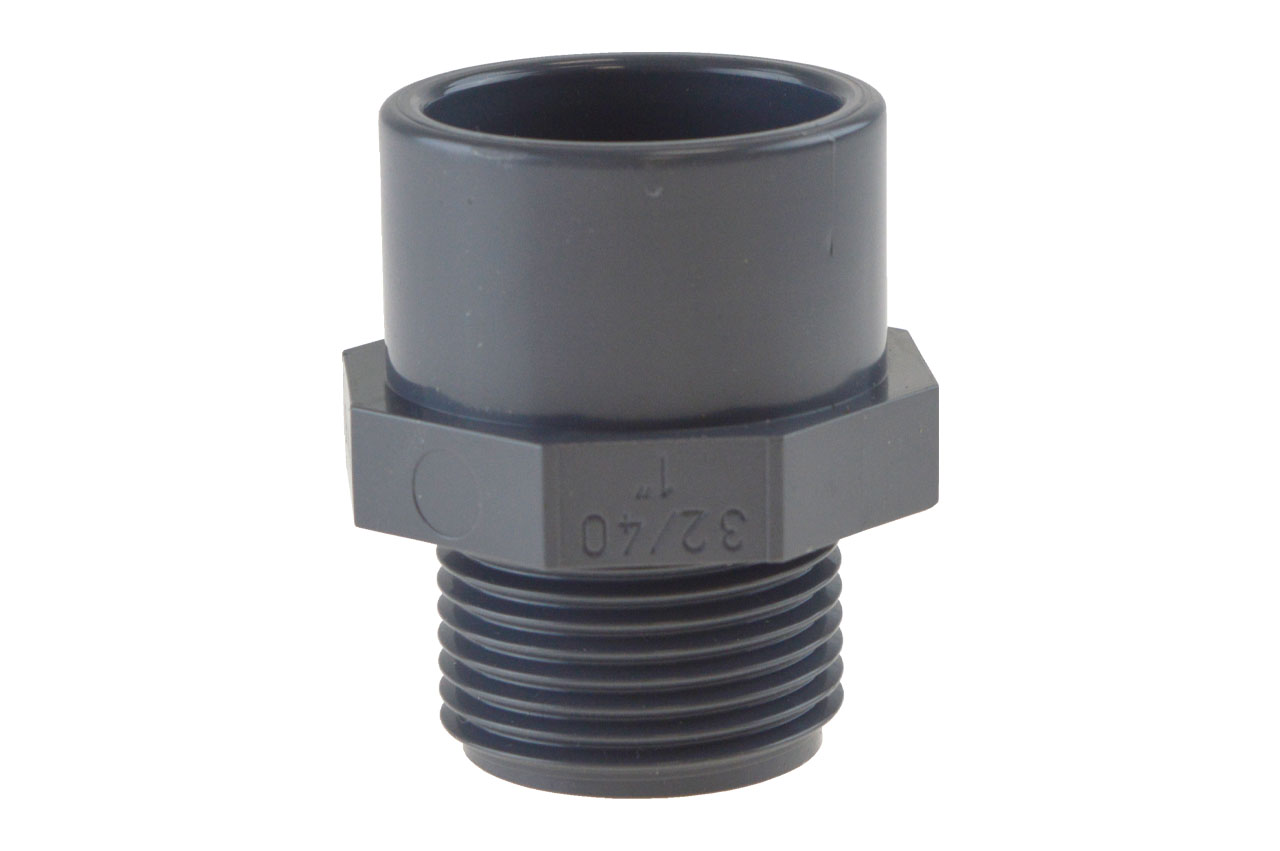 Gewindestück von VDL als Ersatzteil für PVC-Absperrschieber.