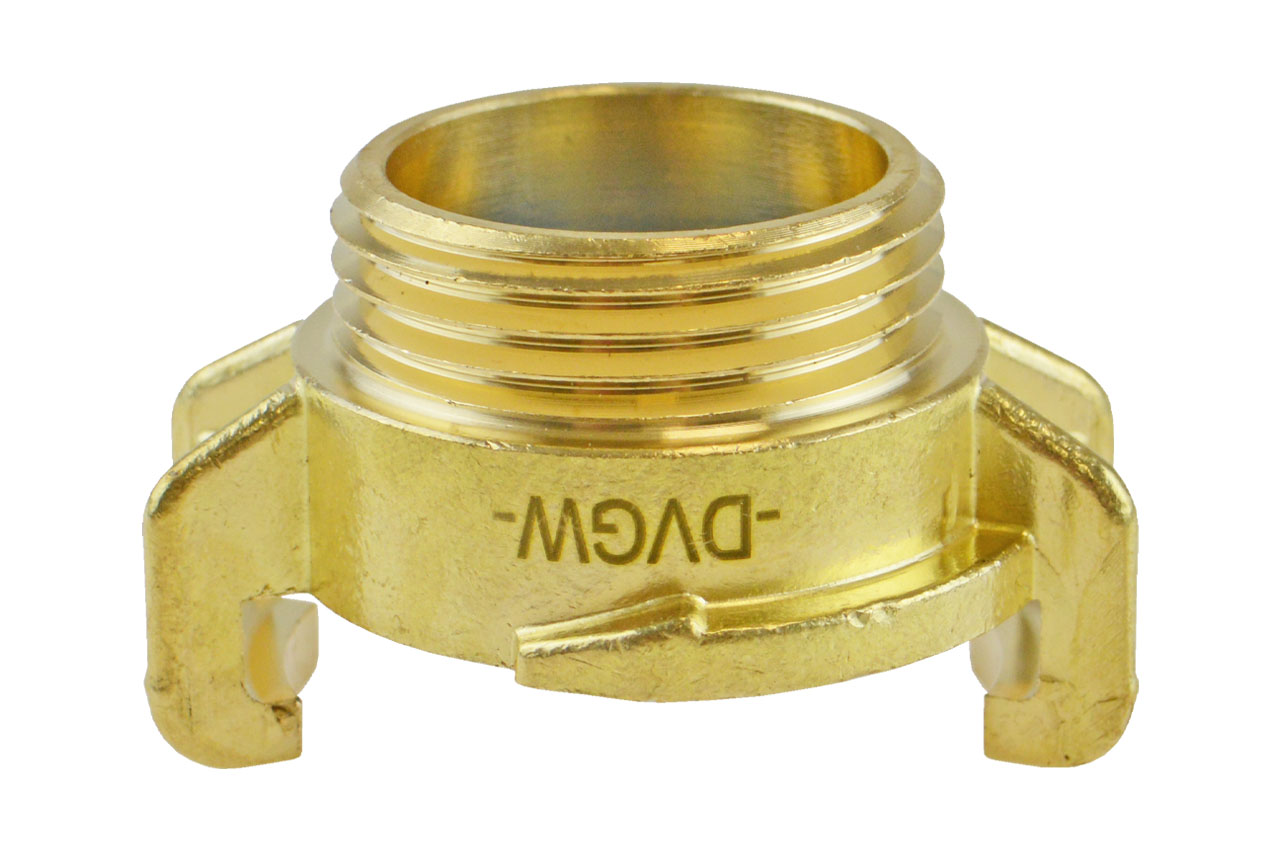 GEKA® plus Schnellkupplung K mit Außengewinde, KTW BWGL, Messing
