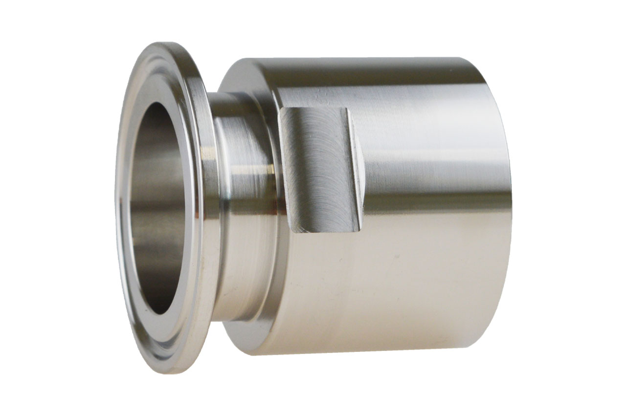 Übergangsstück Clamp Kupplung auf Innengewinde, Edelstahl, DIN 32676
