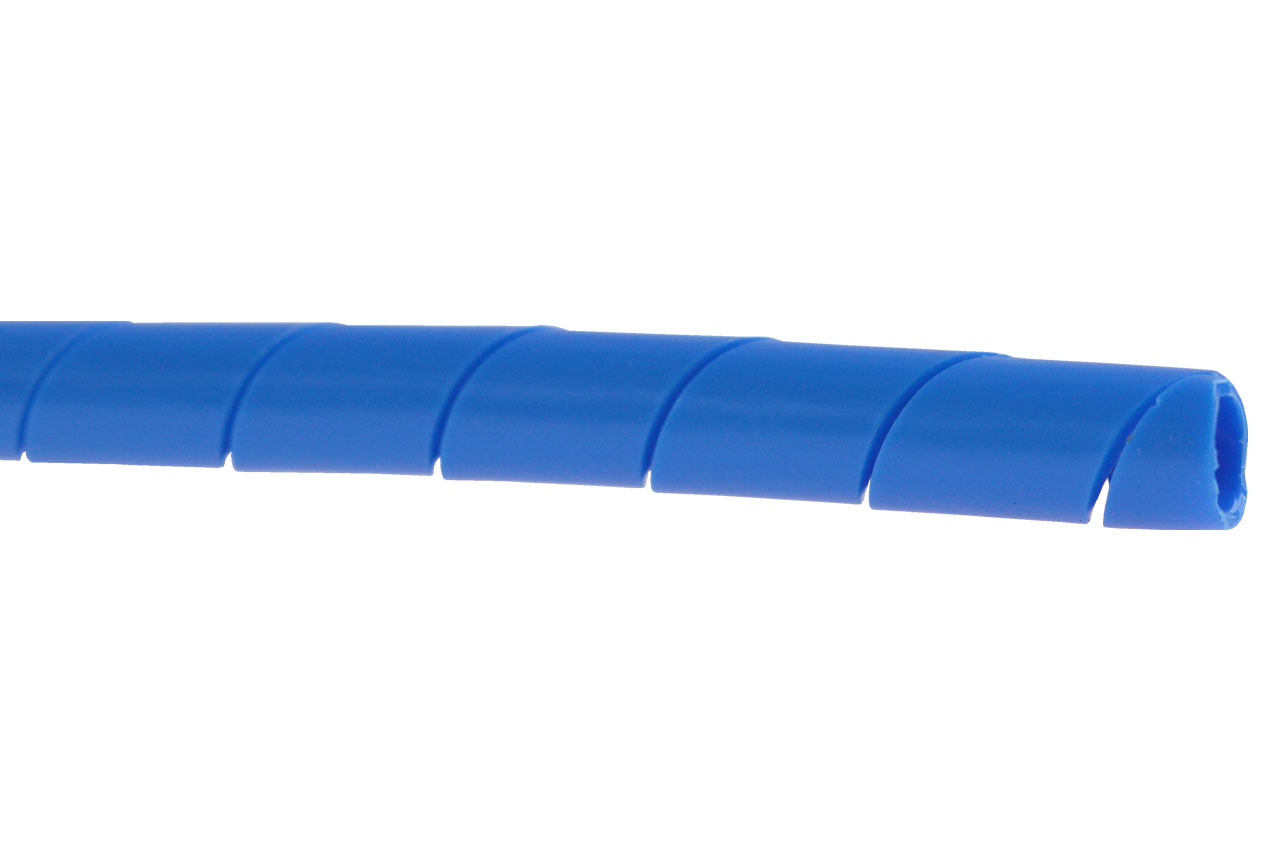 Bündelspirale, Scheuerschutz, PE in blau