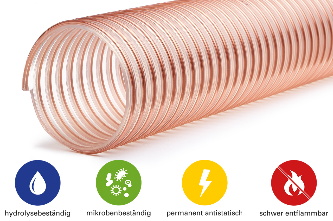 PU Saug-Förderschlauch SMARTFLEX® 2.0, sehr schwer - Eigenschaften