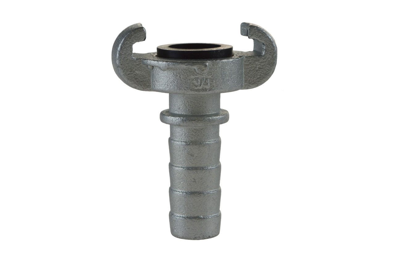 Pressluft-Klauenkupplung mit Schlauchtülle und Sicherungsbund