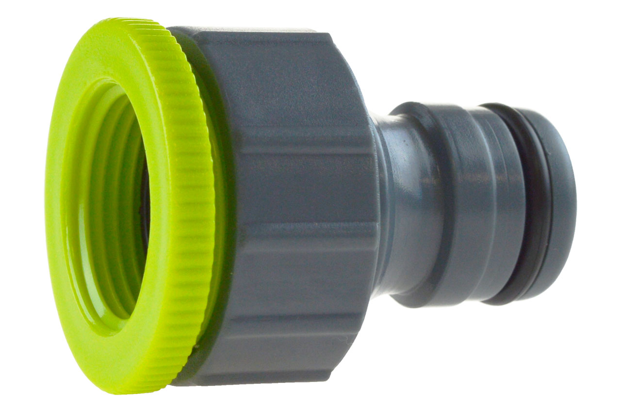 REHAU Profi Hahnstück mit Innengewinde und Adapter, Kunststoff