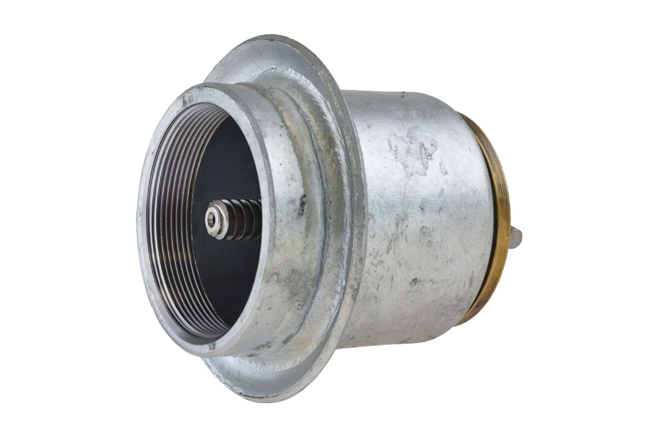 Hydranten-Unterteil mit 3" Innengewinde, System Perrot, Stahl verzinkt