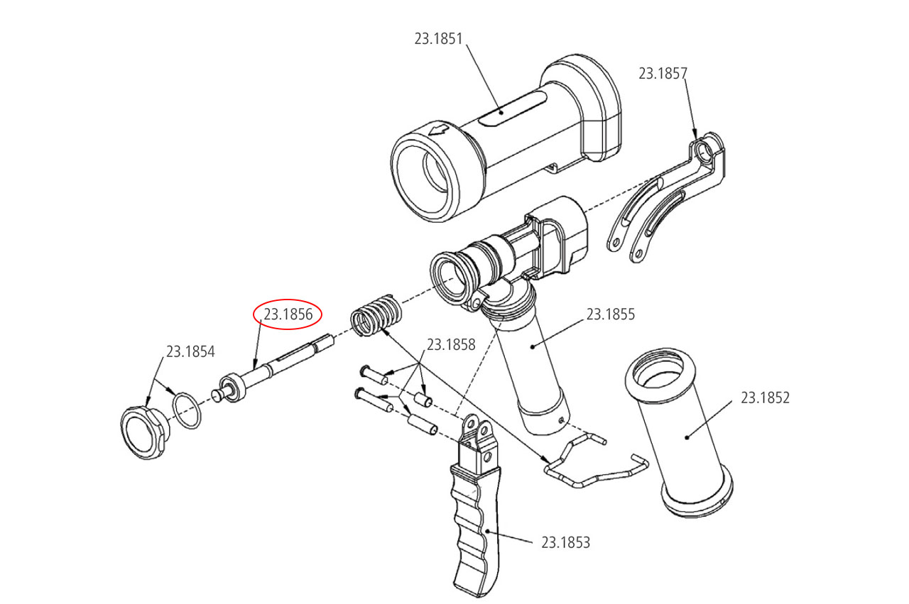 Ventileinsatz für GEKA® Profi Reinigungspistole für Trinkwasser, max. +50°C