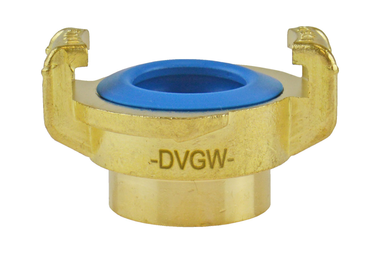 GEKA® plus Schnellkupplung K mit Innengewinde, KTW BWGL, Messing