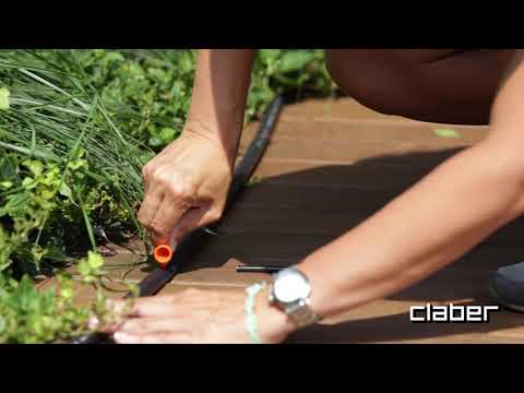 Claber Locher für PE-Verlegerohr in der Mikrobewässerung